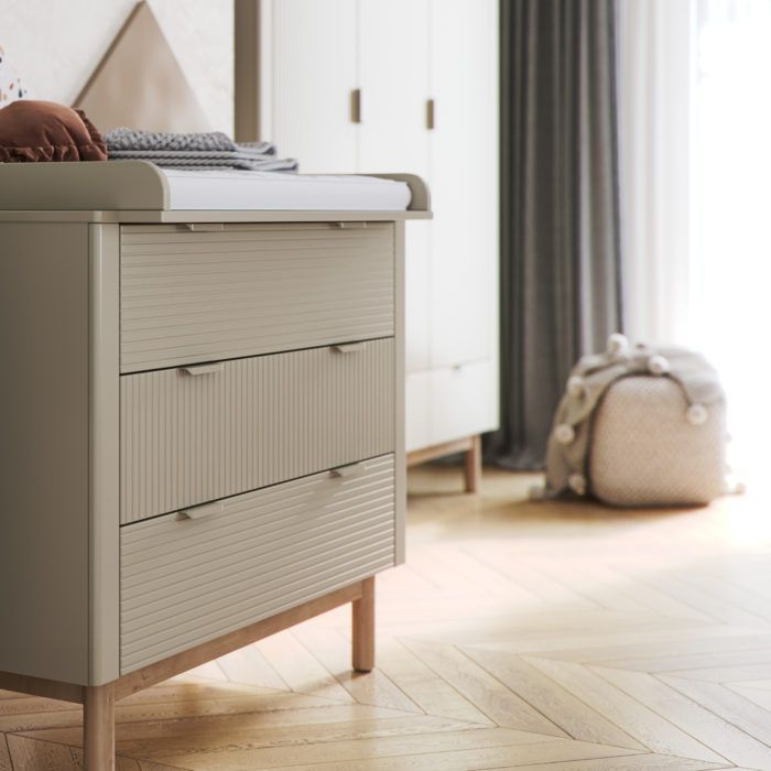 PINIO MILOO 3 DRAWER CHEST BEIGE