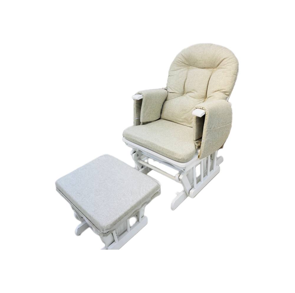 Miila Wooden Nursing Chair Beige