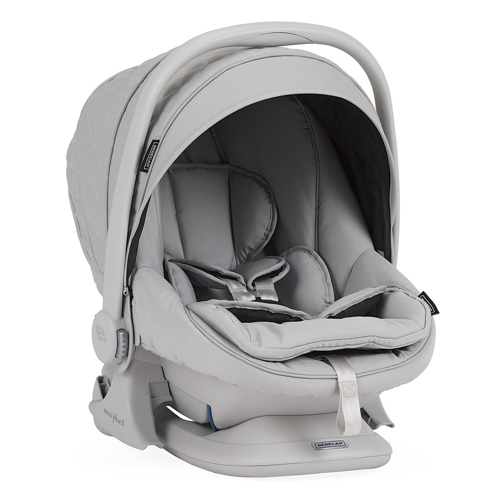 Bebecar Pram Via + Bag + Car Seat - SP 952 (Dusk Grey)