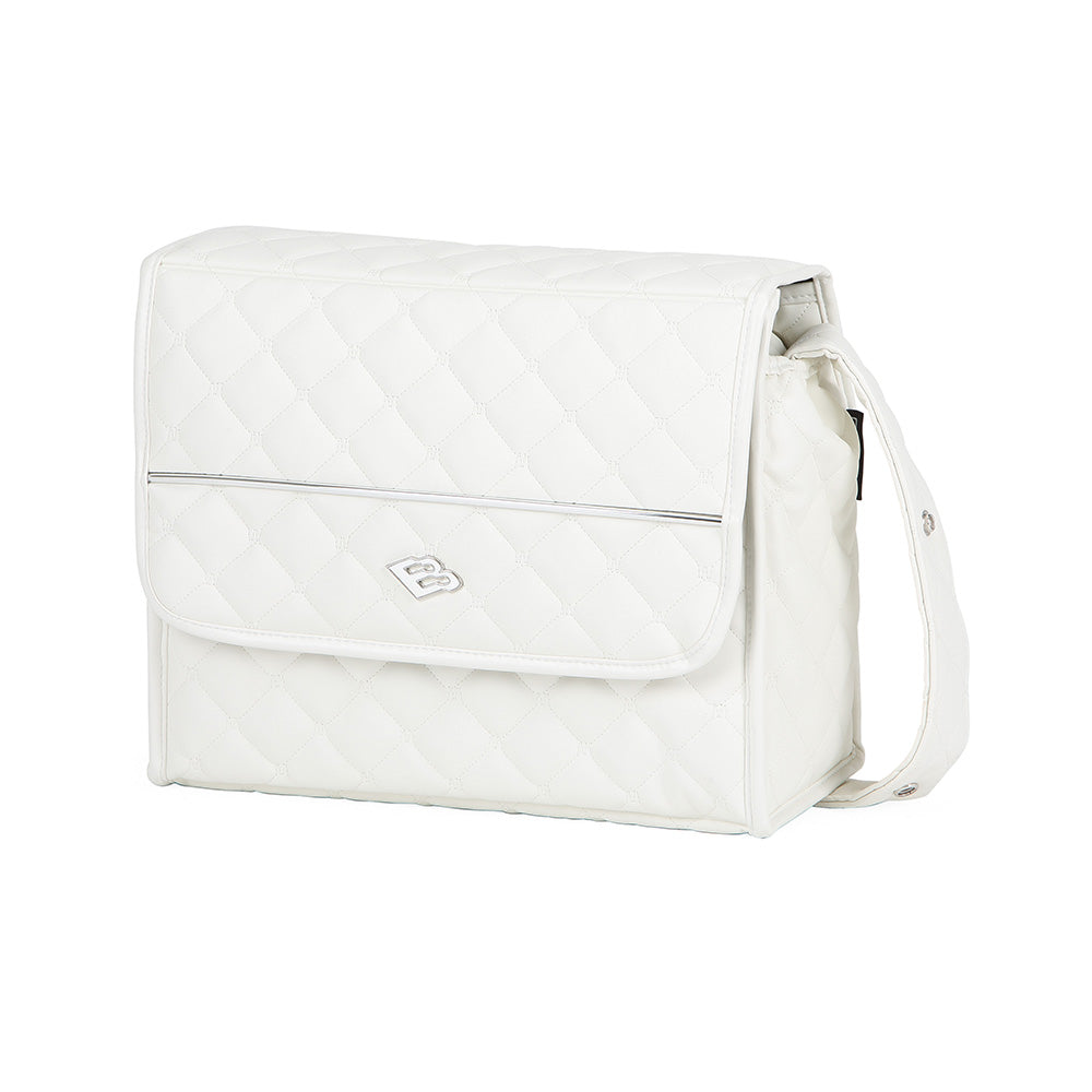 Bebecar Pram Via + Bag + Car Seat - SP 951 (Vanilla White)