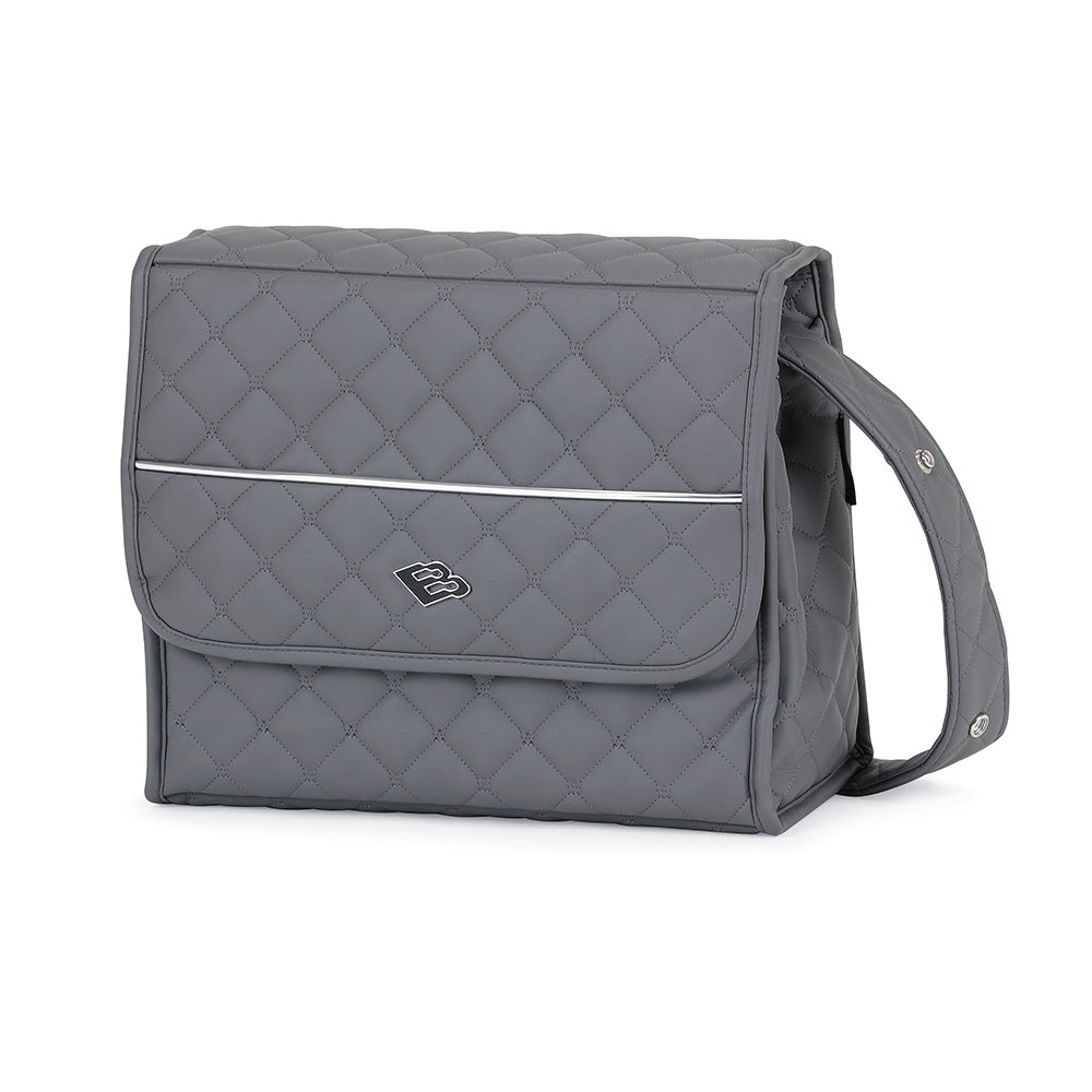 Bebecar Pram Via + Bag + Car Seat - SP 033 (Dark Grey)