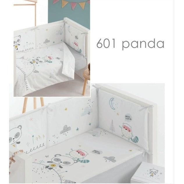 Bimbidreams 3Pcs Cradle Set 50X80 Mapache W/Grey