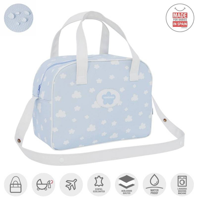 Baby Cotton Maternity Bag Prome - Cloud Blue