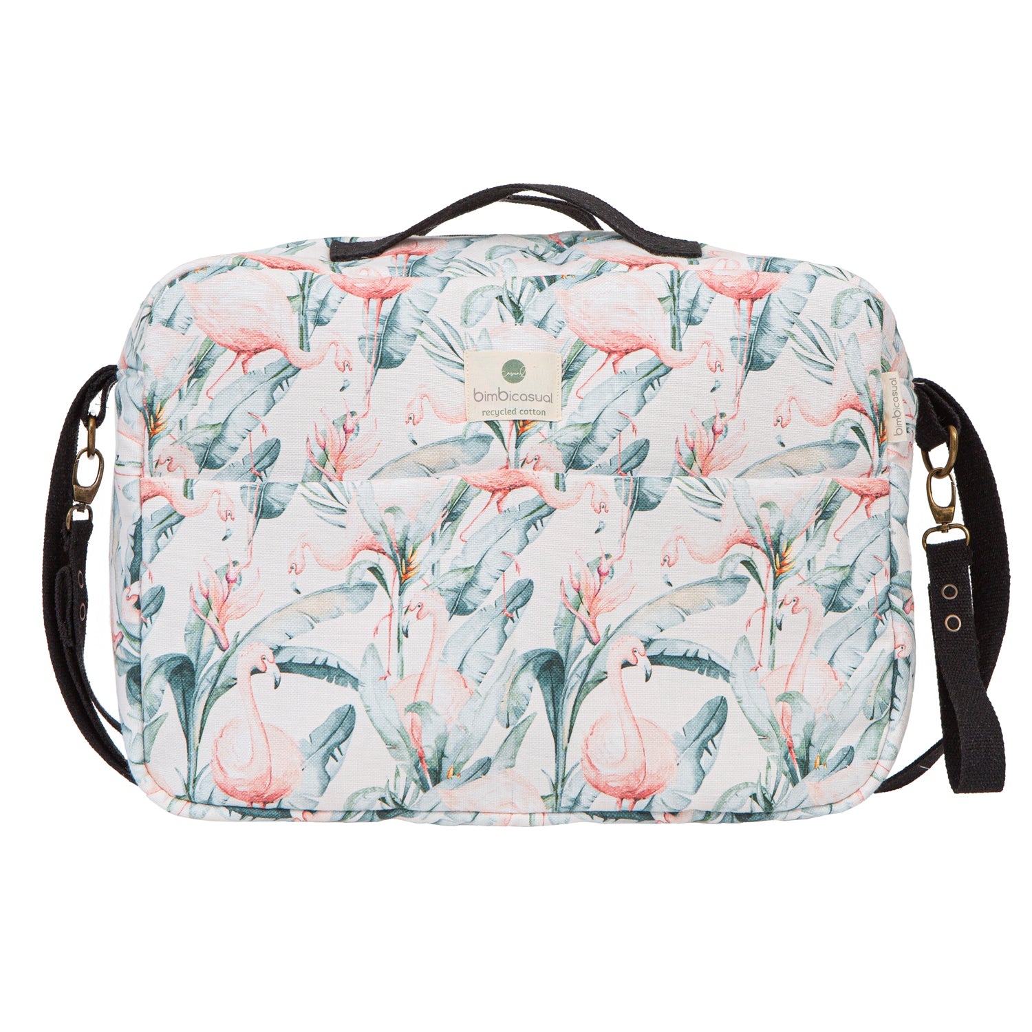 Bimbidreams Maternal Bag Flamingo White