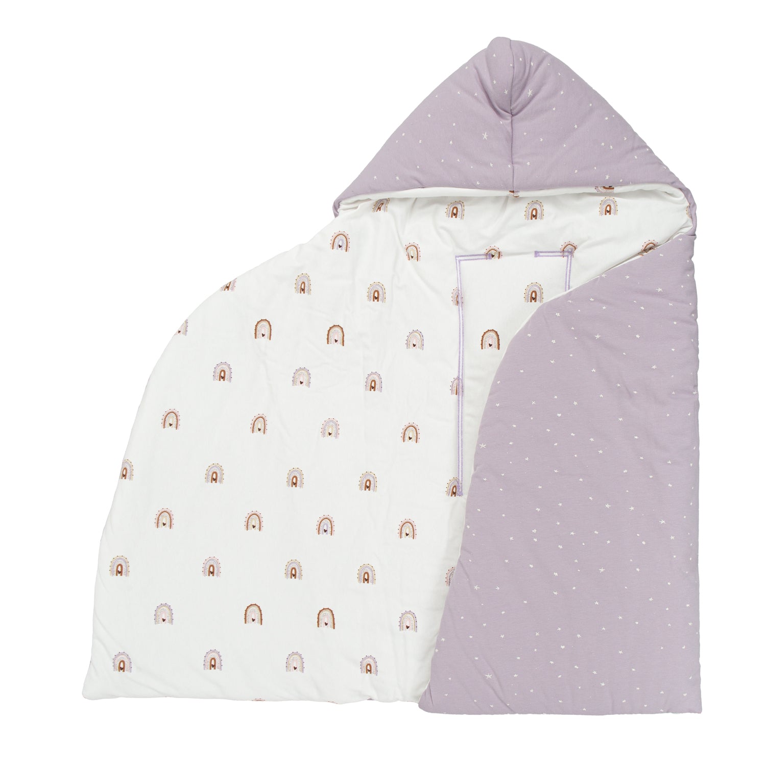 Bimbidreams Footmuff With Hood Happy Days Purple