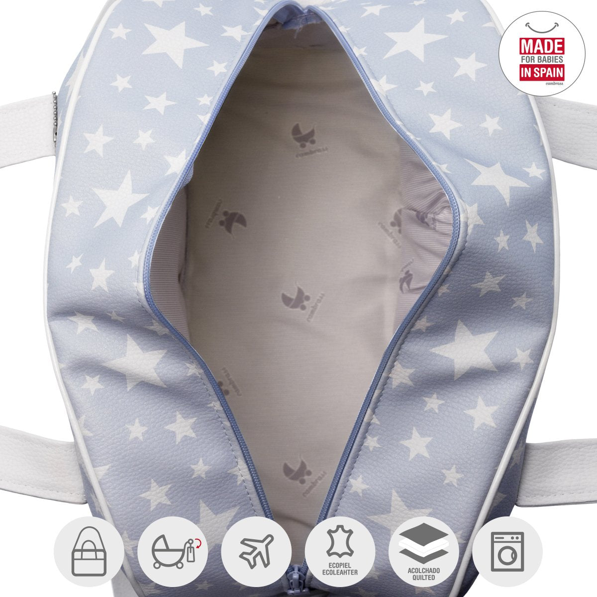 Baby Cotton Maternity Bag Prome - Star Blue