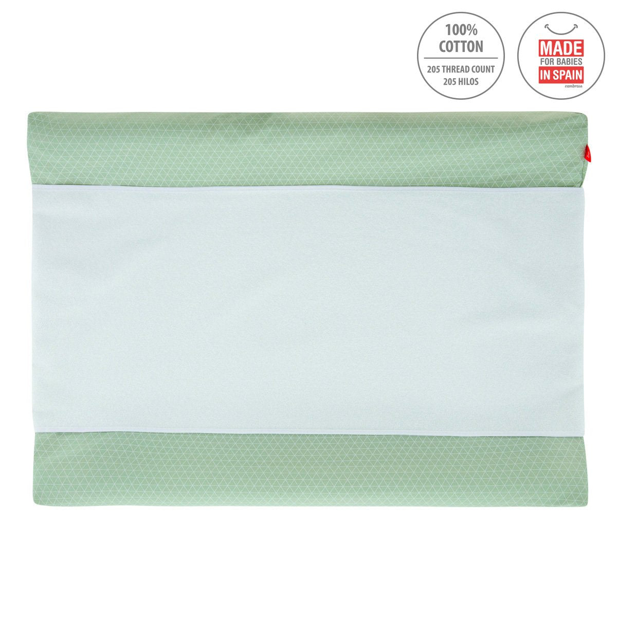 Baby Cotton Nappy Changer Foam - Moon Green