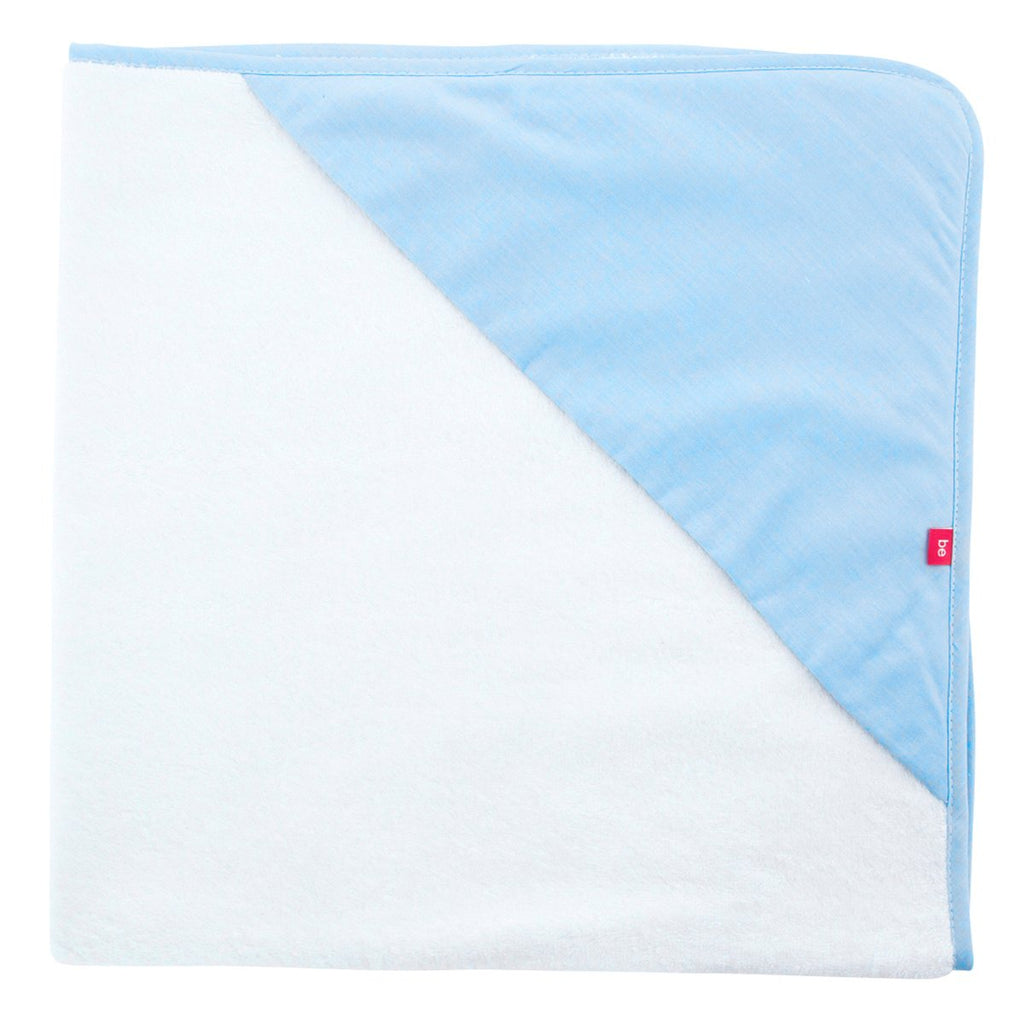 Baby Cotton Towel Cap- Giraffe Blue