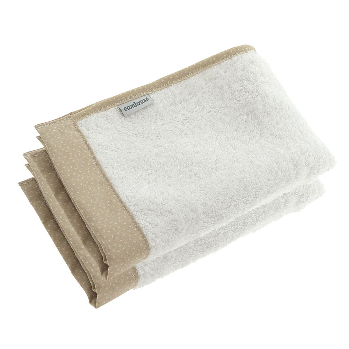 Baby Cotton Set Of 2 Towels - Beige