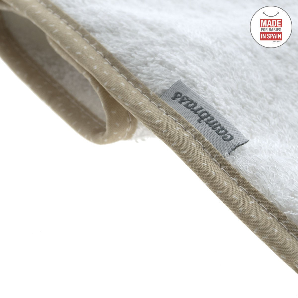 Baby Cotton Set Of 2 Towels - Beige