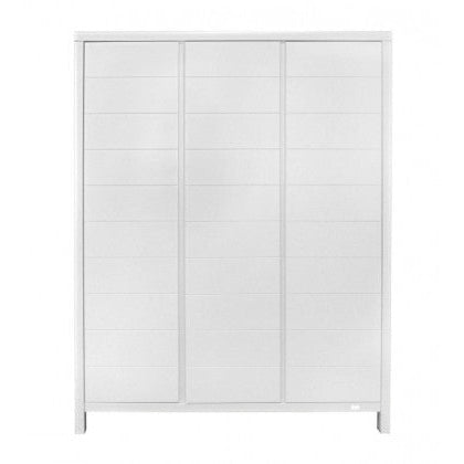 Stripes Wardrobe 3 Doors - White