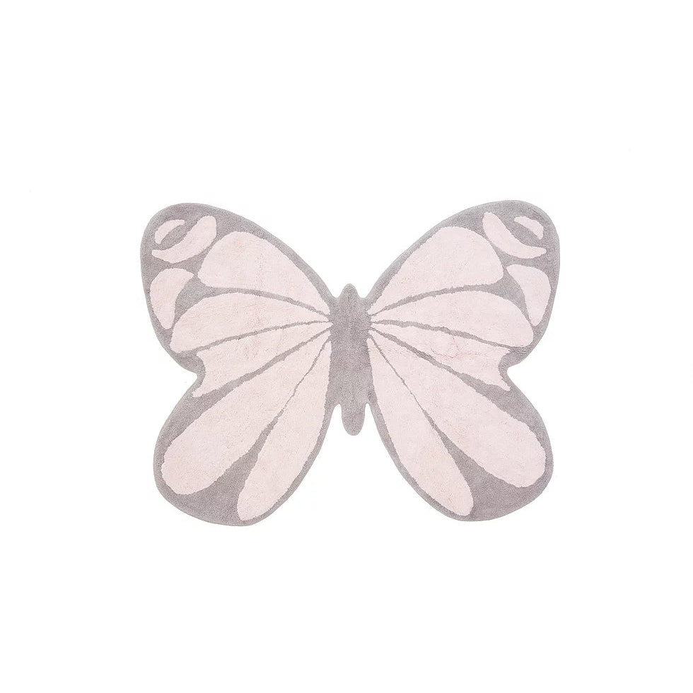 100% Cotton Carpet 120*160- Butterfly Pink