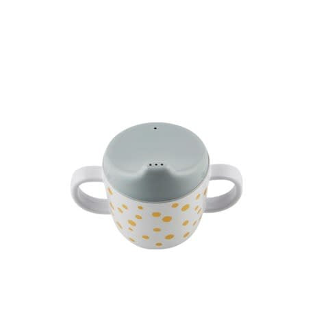 Done By Deer Spout Cup Happy Dots - Grey
