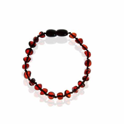 Babyjem Amber Wristband - Cherry
