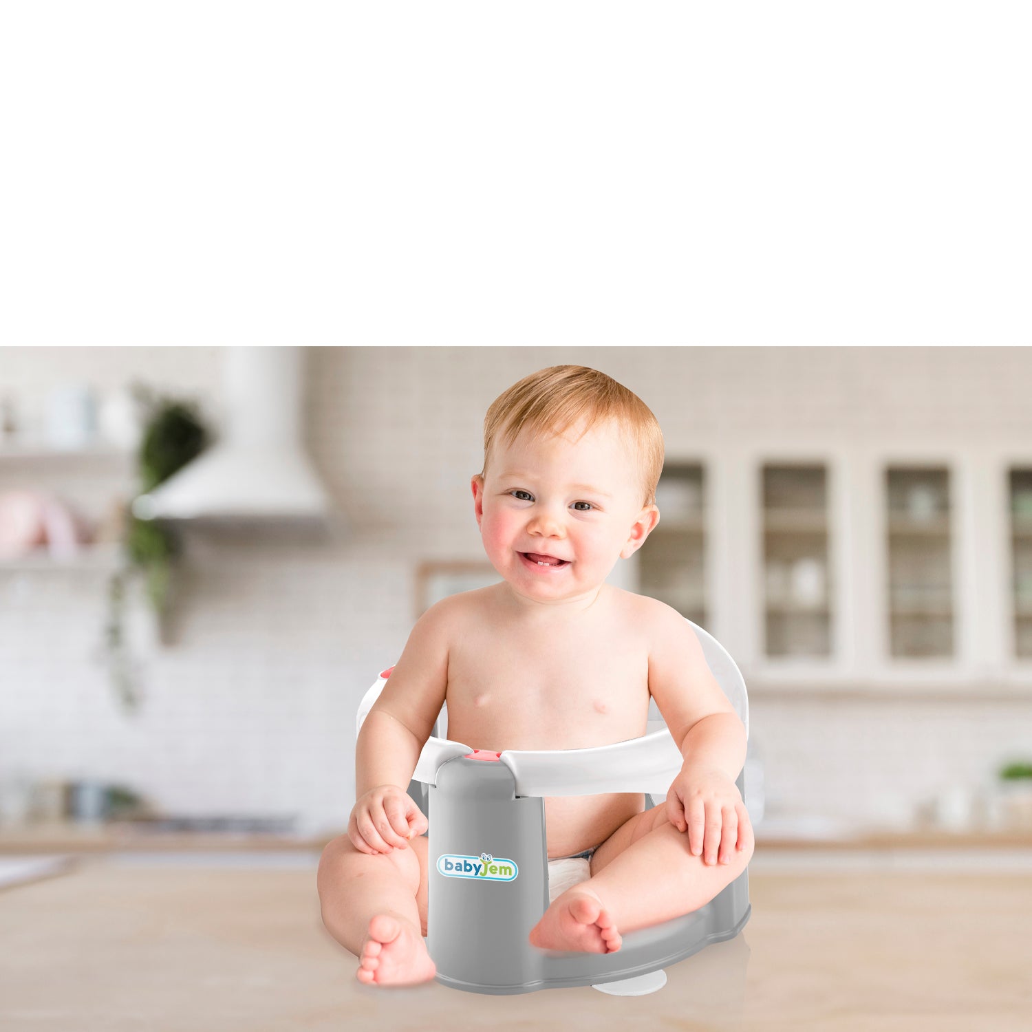 Babyjem Anti-Slip Baby Bath & Sleeping Seat - Grey