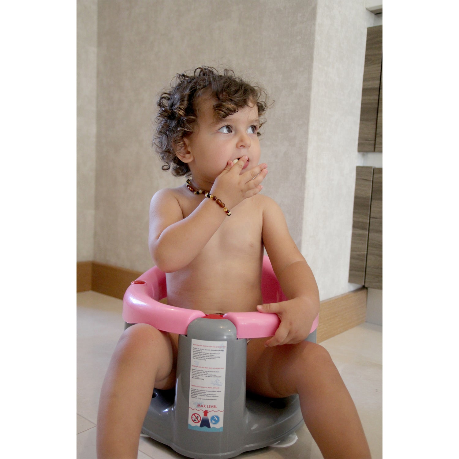 Babyjem Anti-Slip Baby Bath & Sleeping Seat - Pink