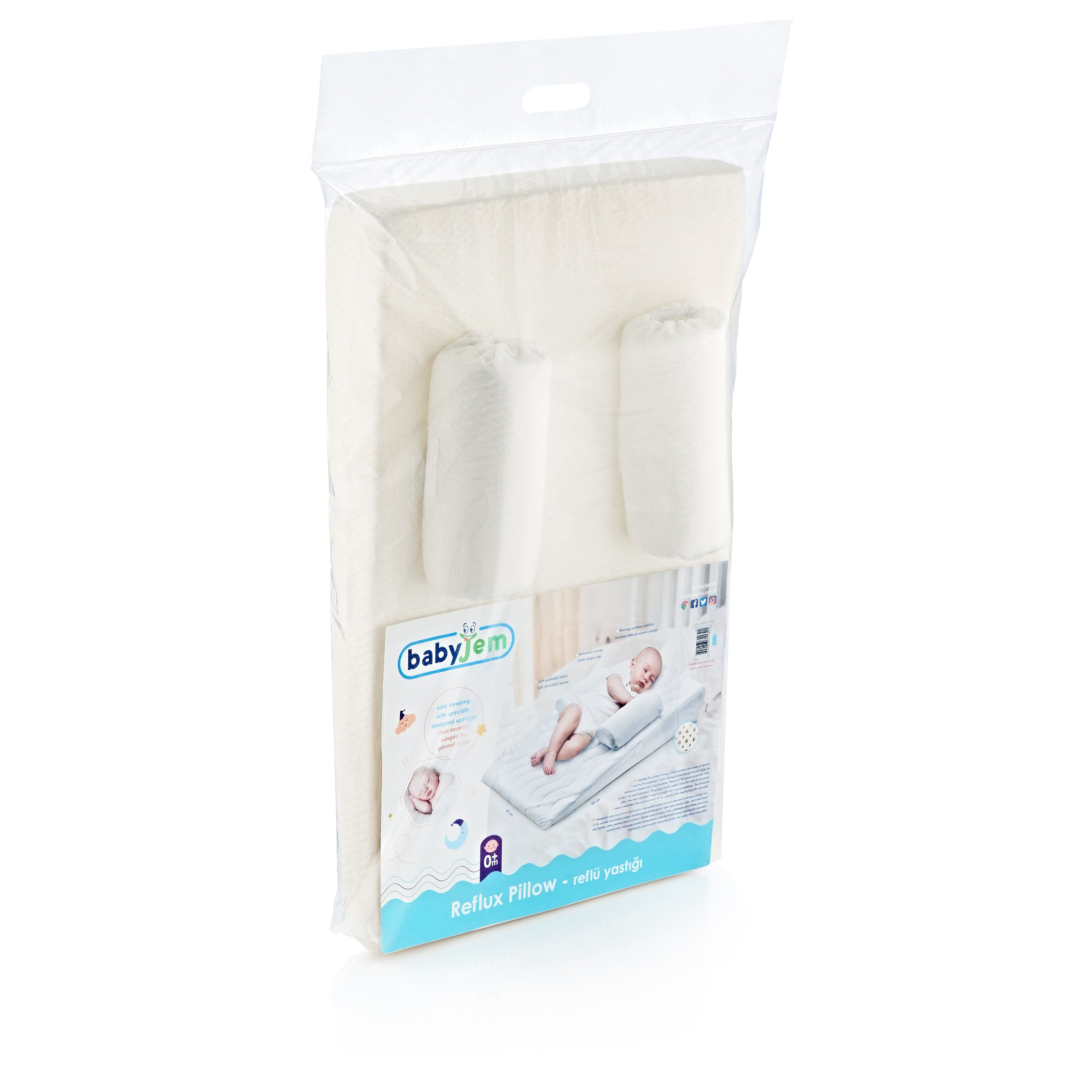 Babyjem Baby Eco Reflux Pillow - White