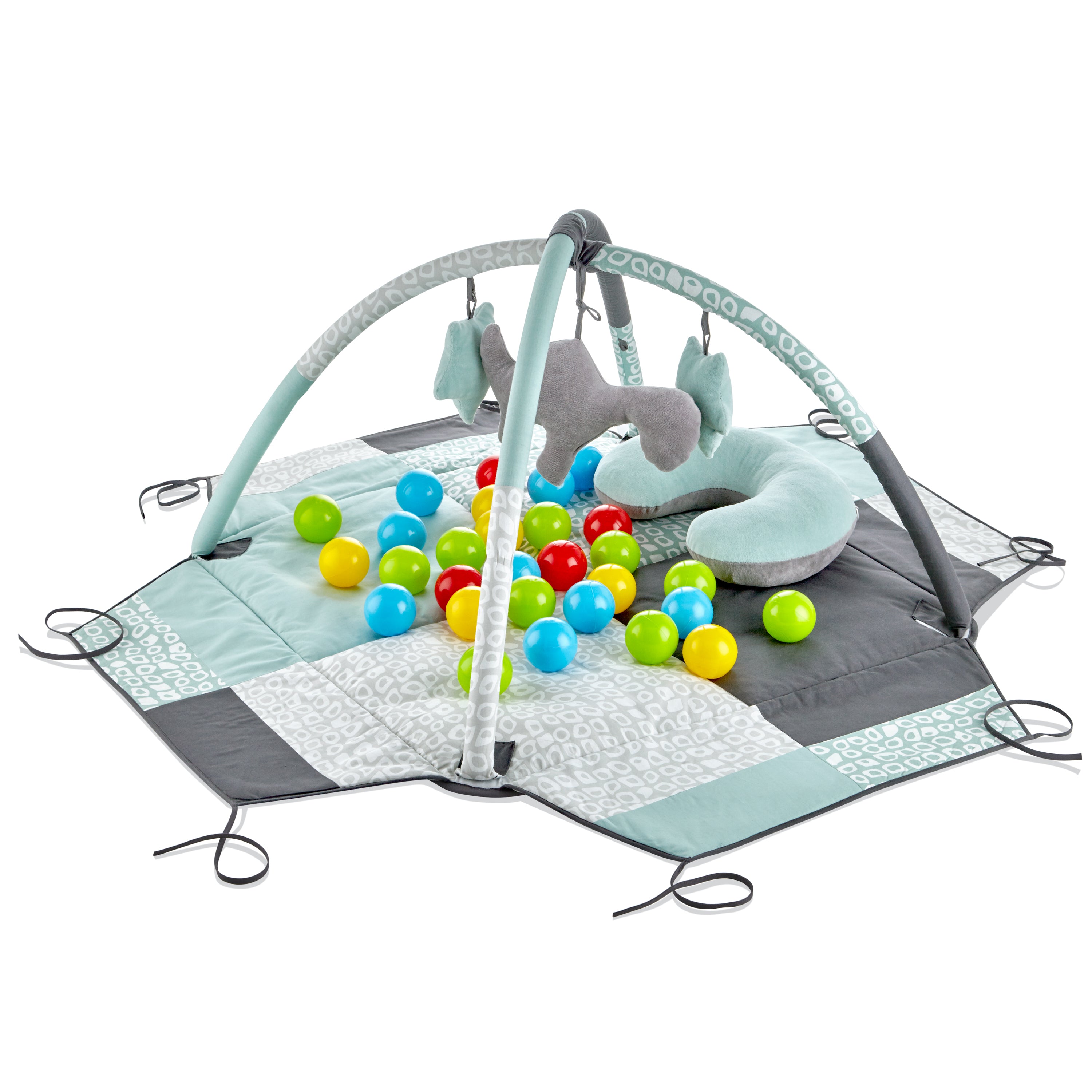 Babyjem Play Mat With Balls - Green