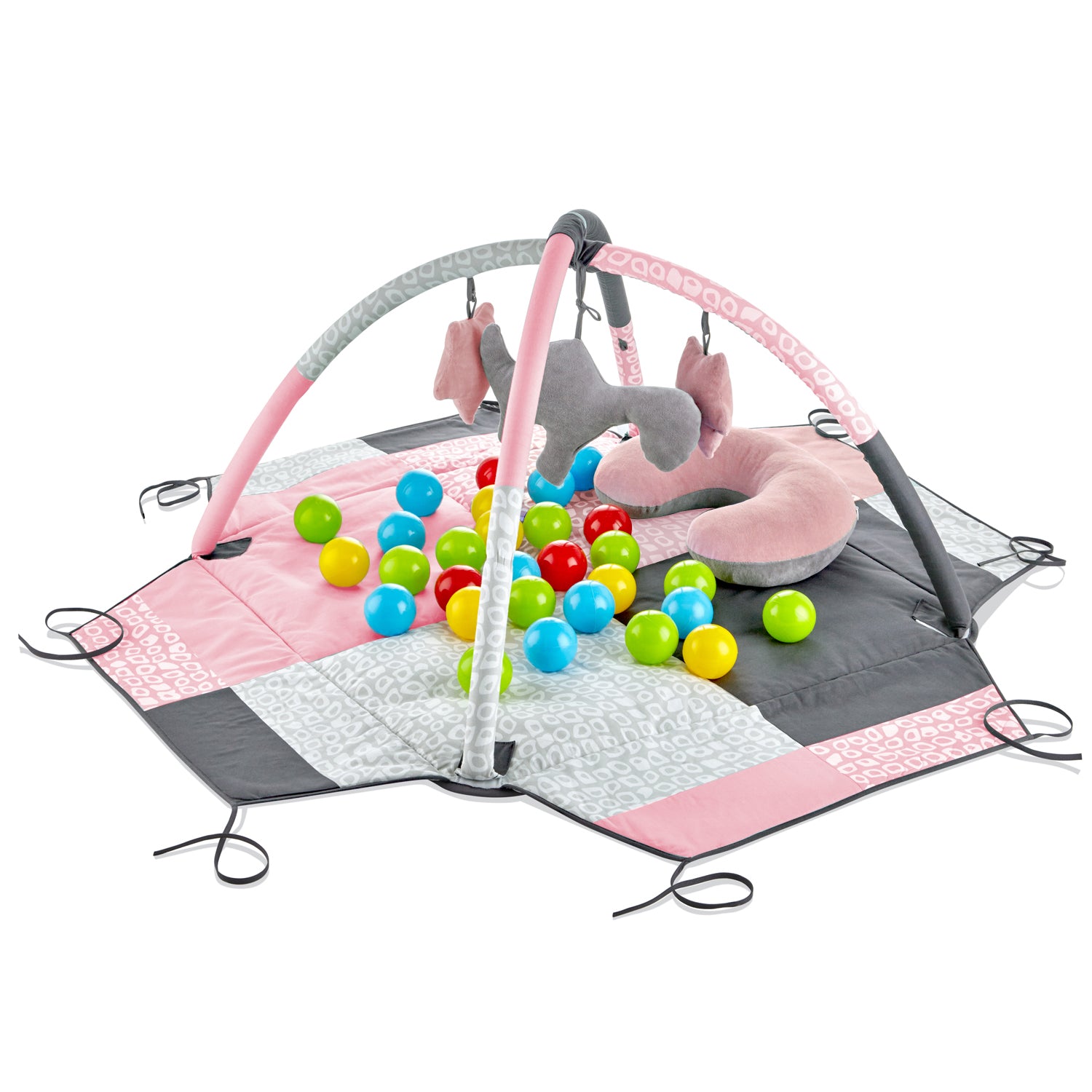 Babyjem Play Mat With Balls - Pink