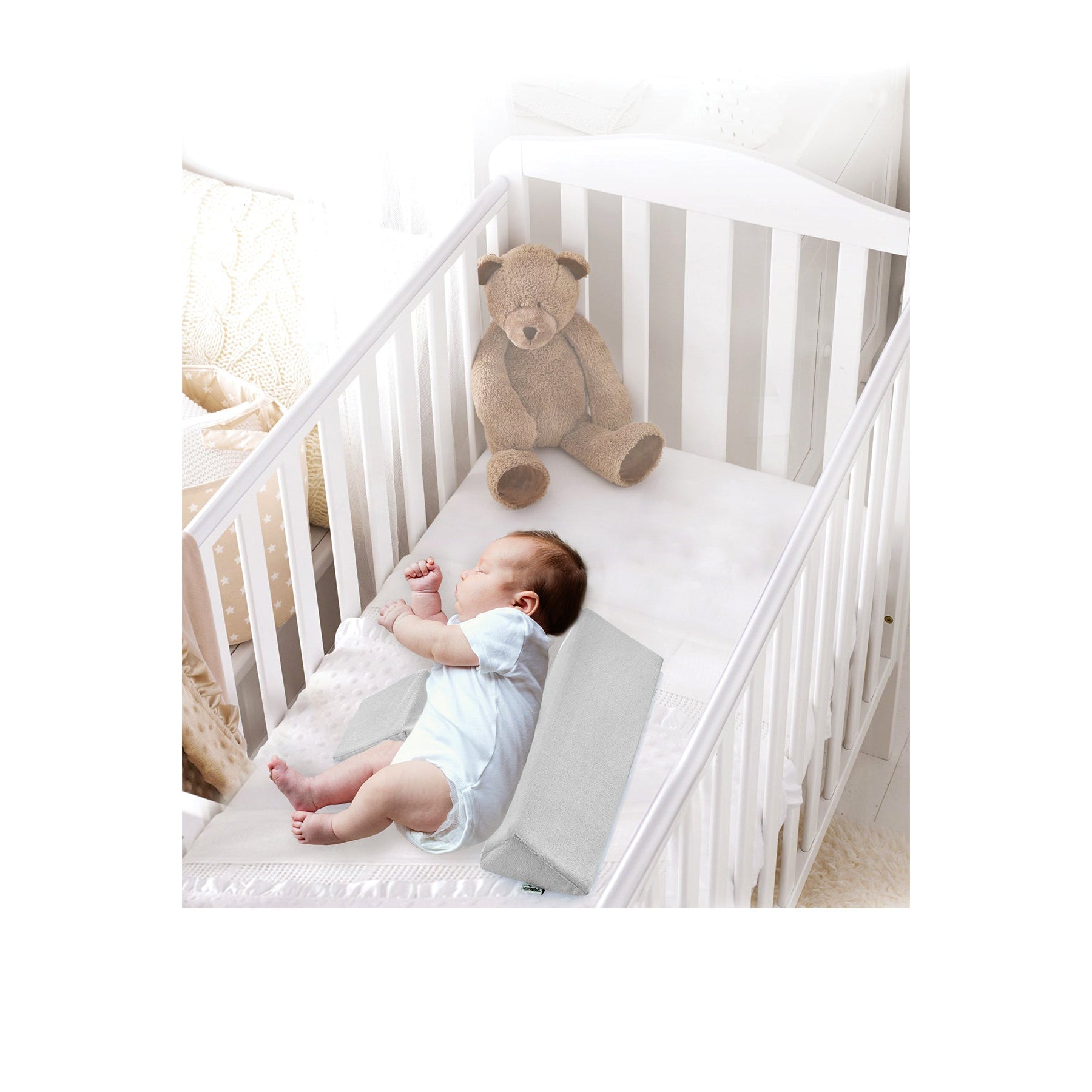 Babyjem Side Sleep Pillow - Grey