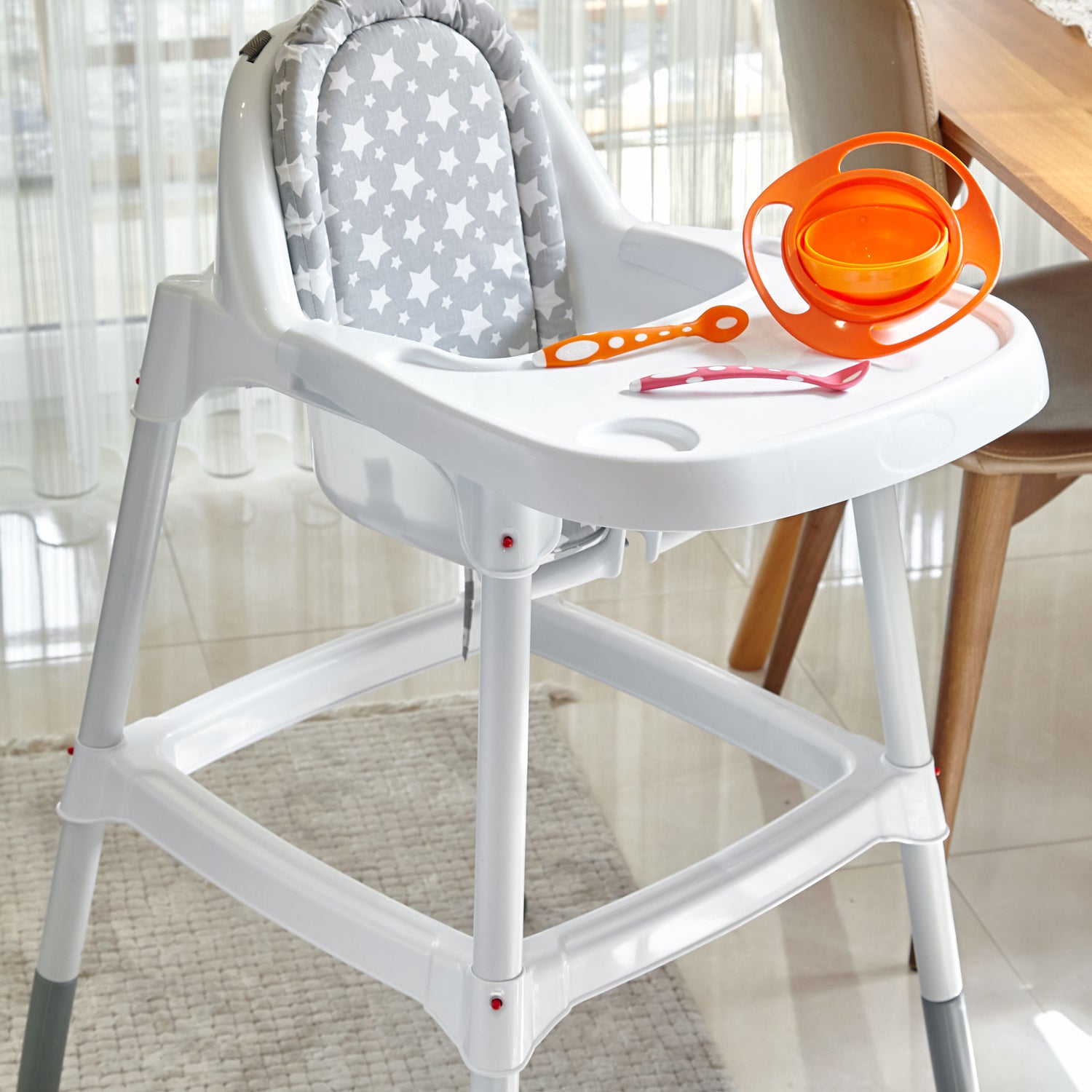 Babyjem Soft Tip Spoon 2 Pcs - Orange And Red