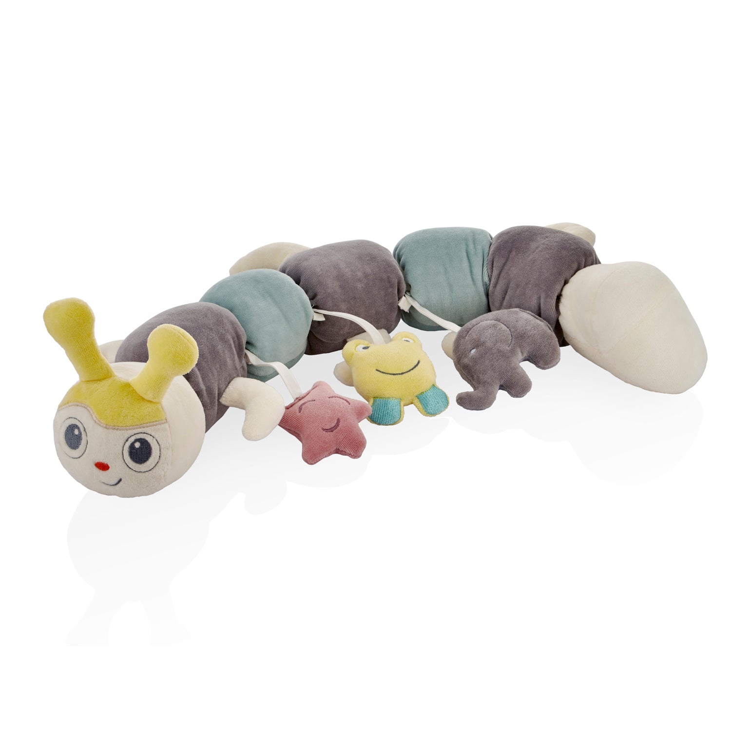 Babyjem Velvet Catterpillar Pillow - Green