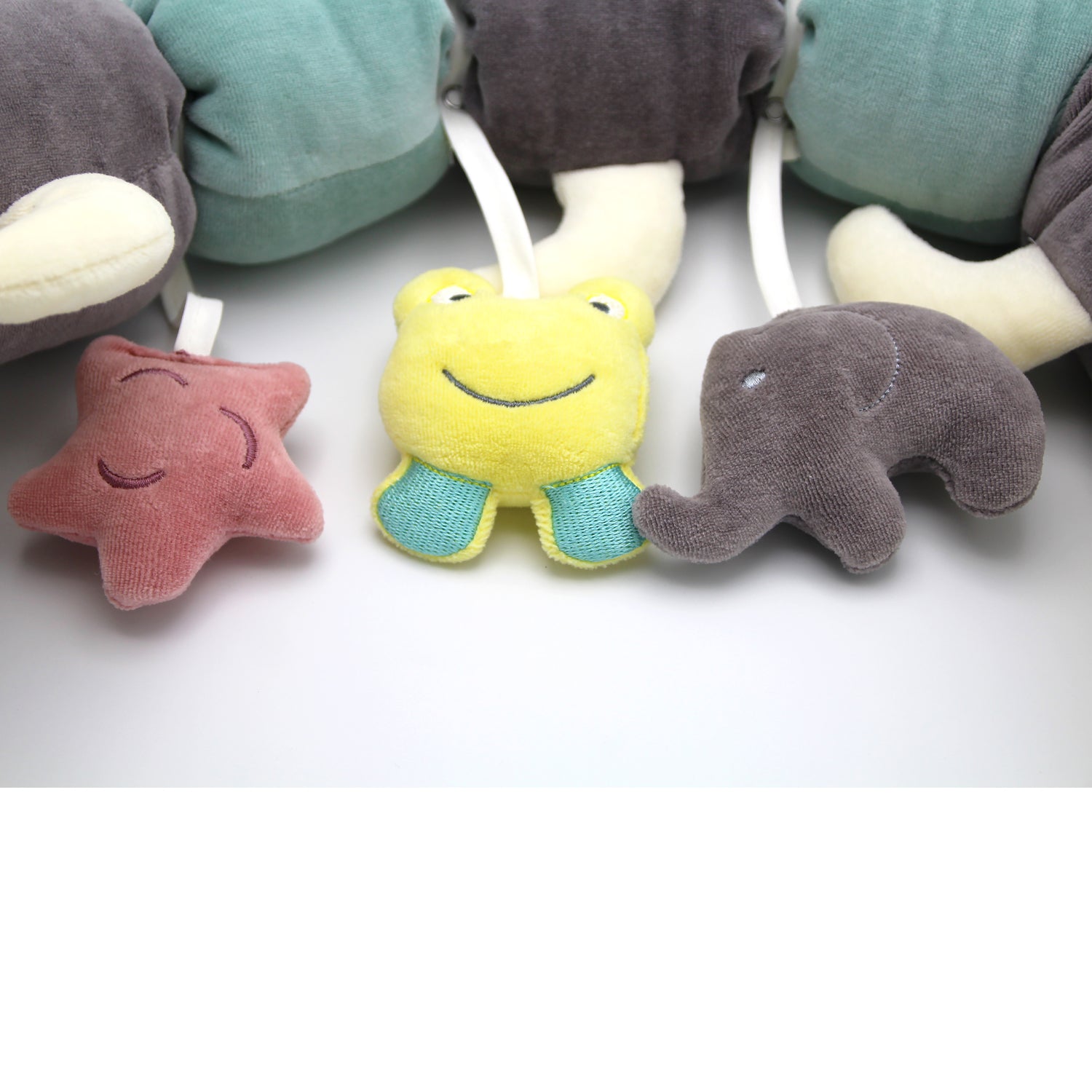 Babyjem Velvet Catterpillar Pillow - Green