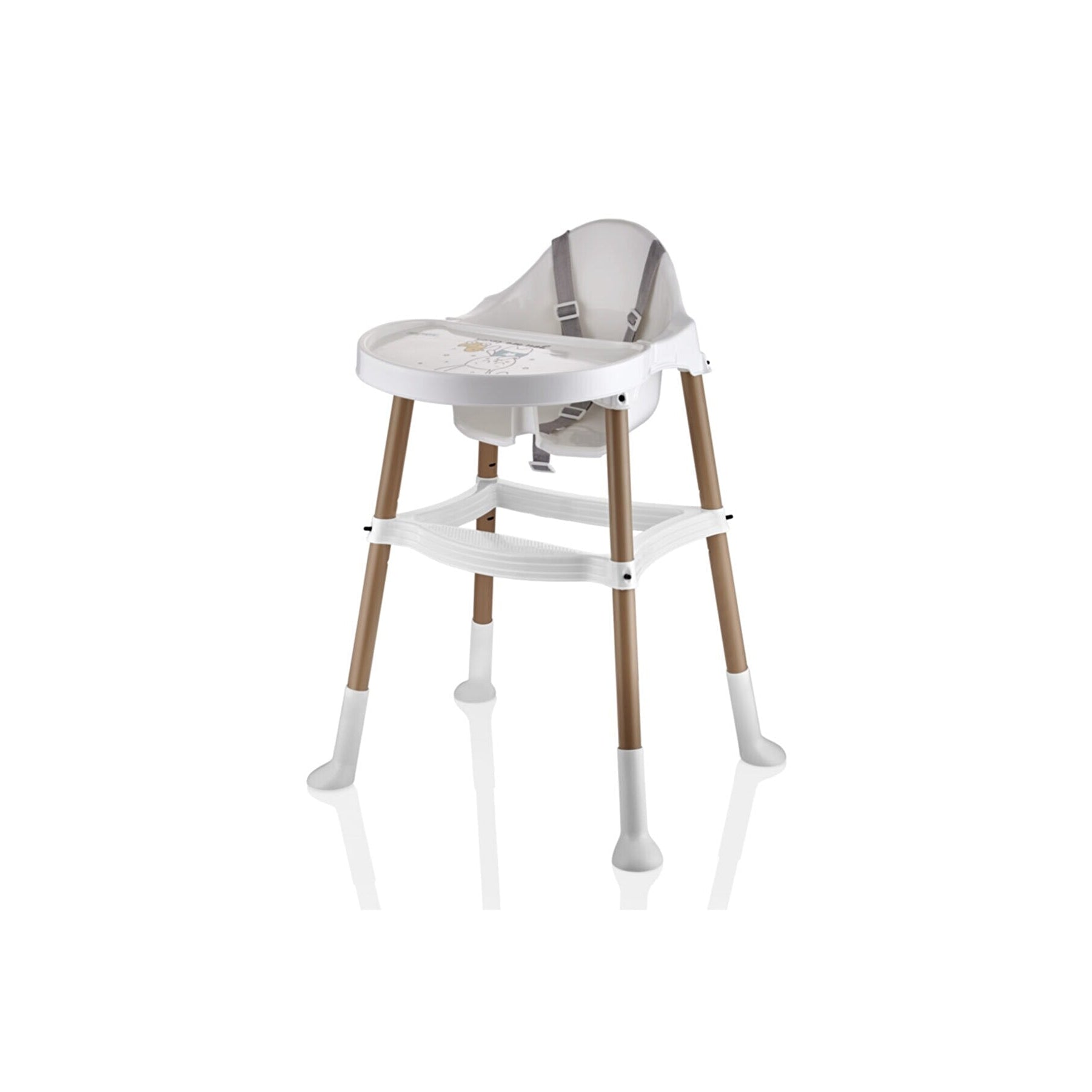 Babyjem Baby High Chair Dark Ecru