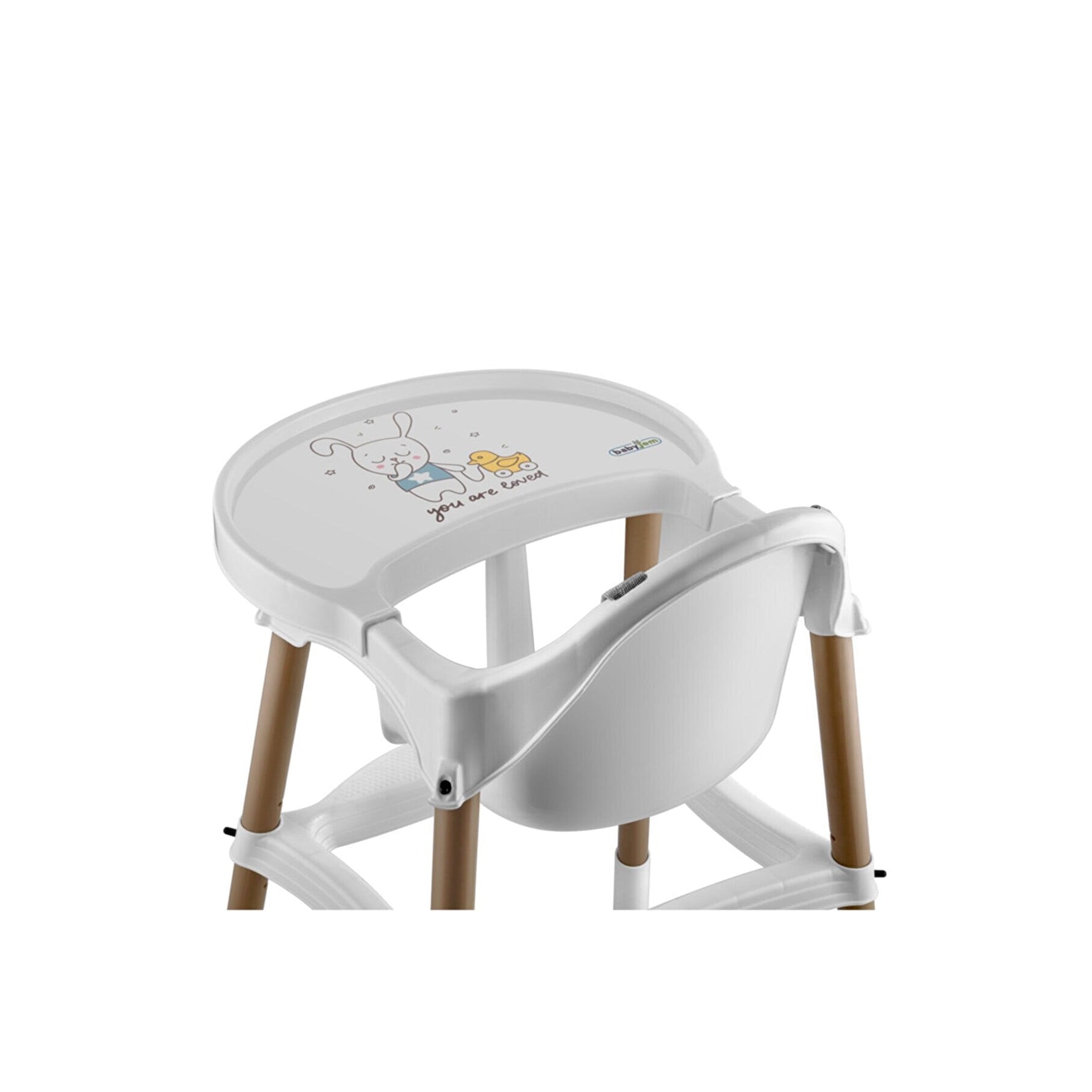 Babyjem Baby High Chair Dark Ecru