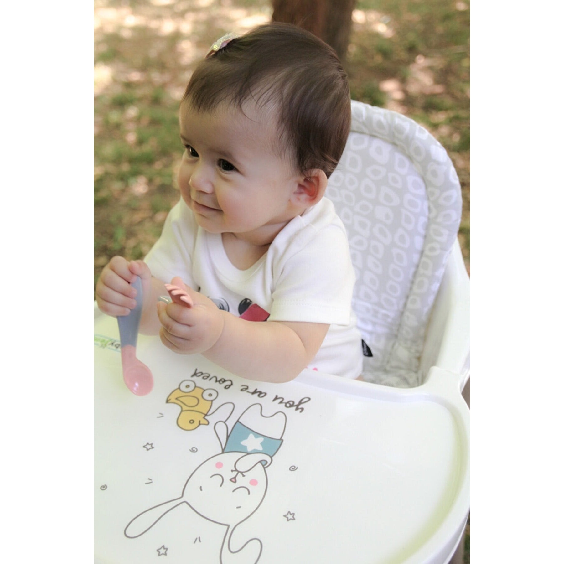 Babyjem Baby High Chair Dark Ecru