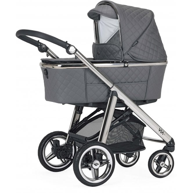 Bebecar Pram Via + Bag + Car Seat - SP 033 (Dark Grey)