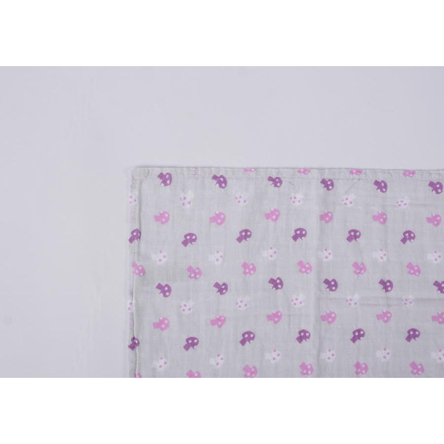 Mother's Choice Baby Girl 3 Pcs Muslin Receiver/Wrap/Blanket - Pink