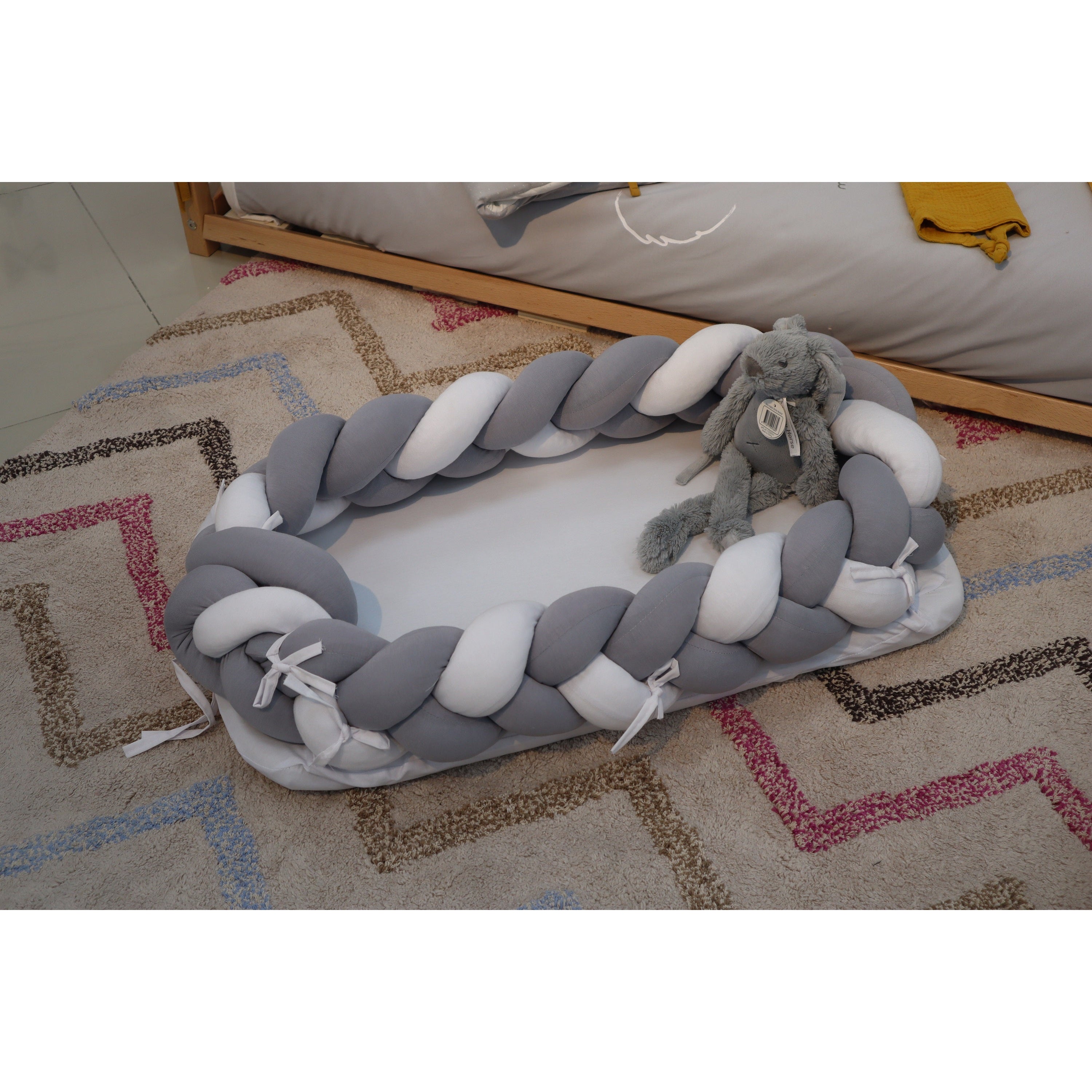 BABY MOON KNOTTED Wrapped Bumper With Mattress
