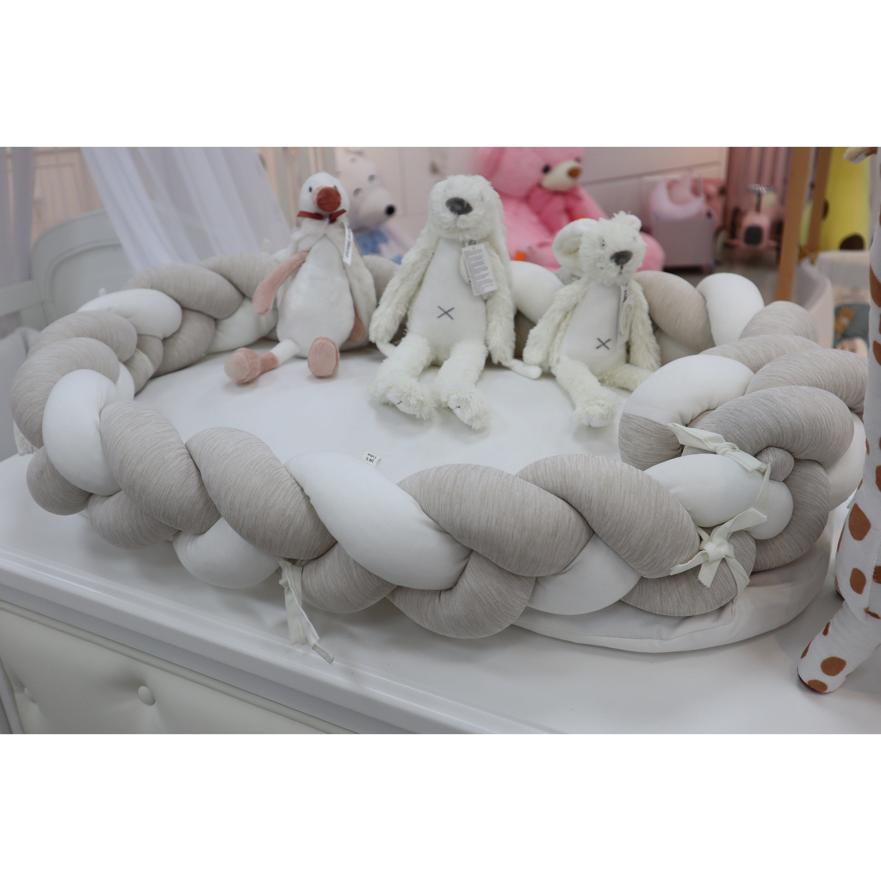 BABY MOON KNOTTED Wrapped Bumper With Mattress