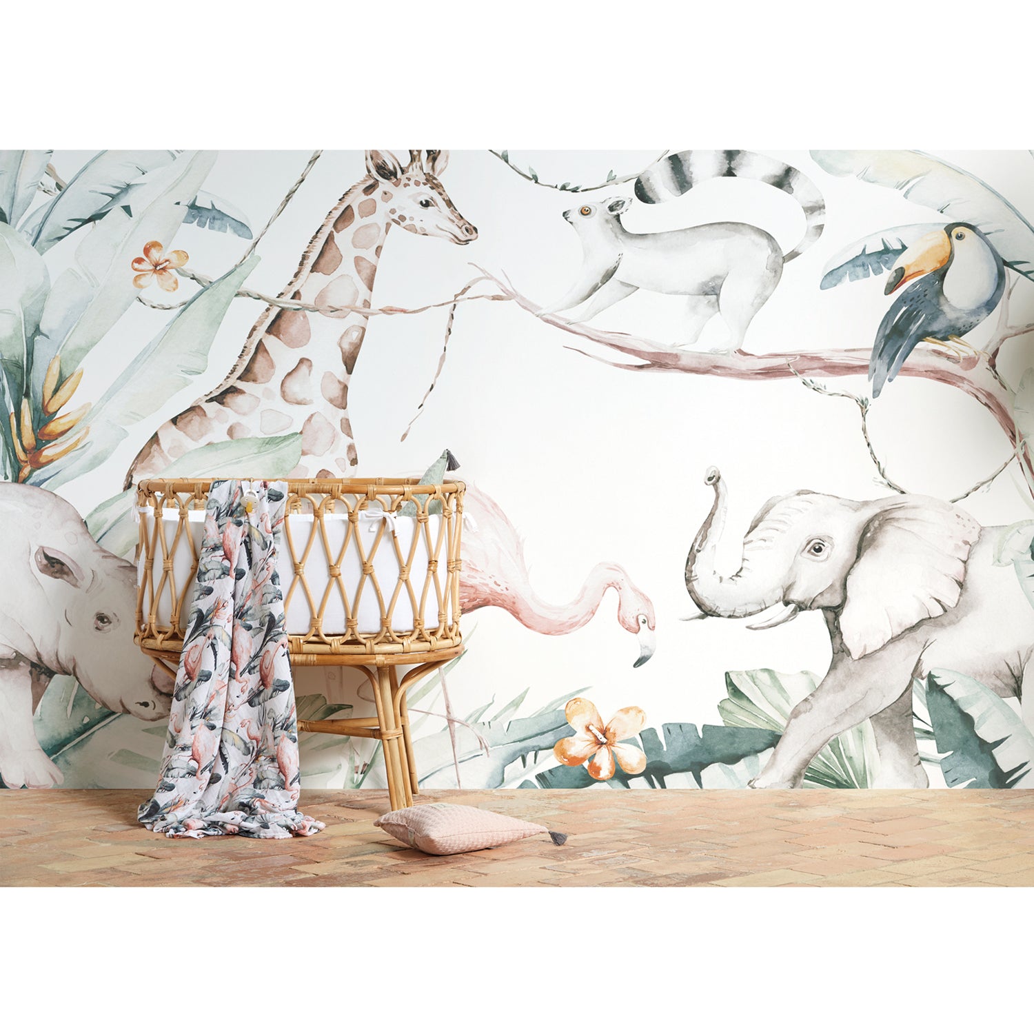 Bimbidreams Mural Wall Microf.Remove(278X220) Flamingo White
