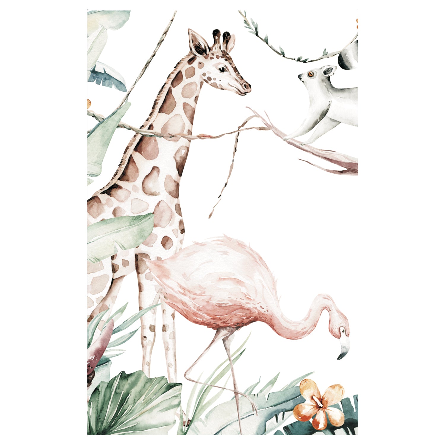 Bimbidreams Mural Wall Microf.Remove(278X220) Flamingo White