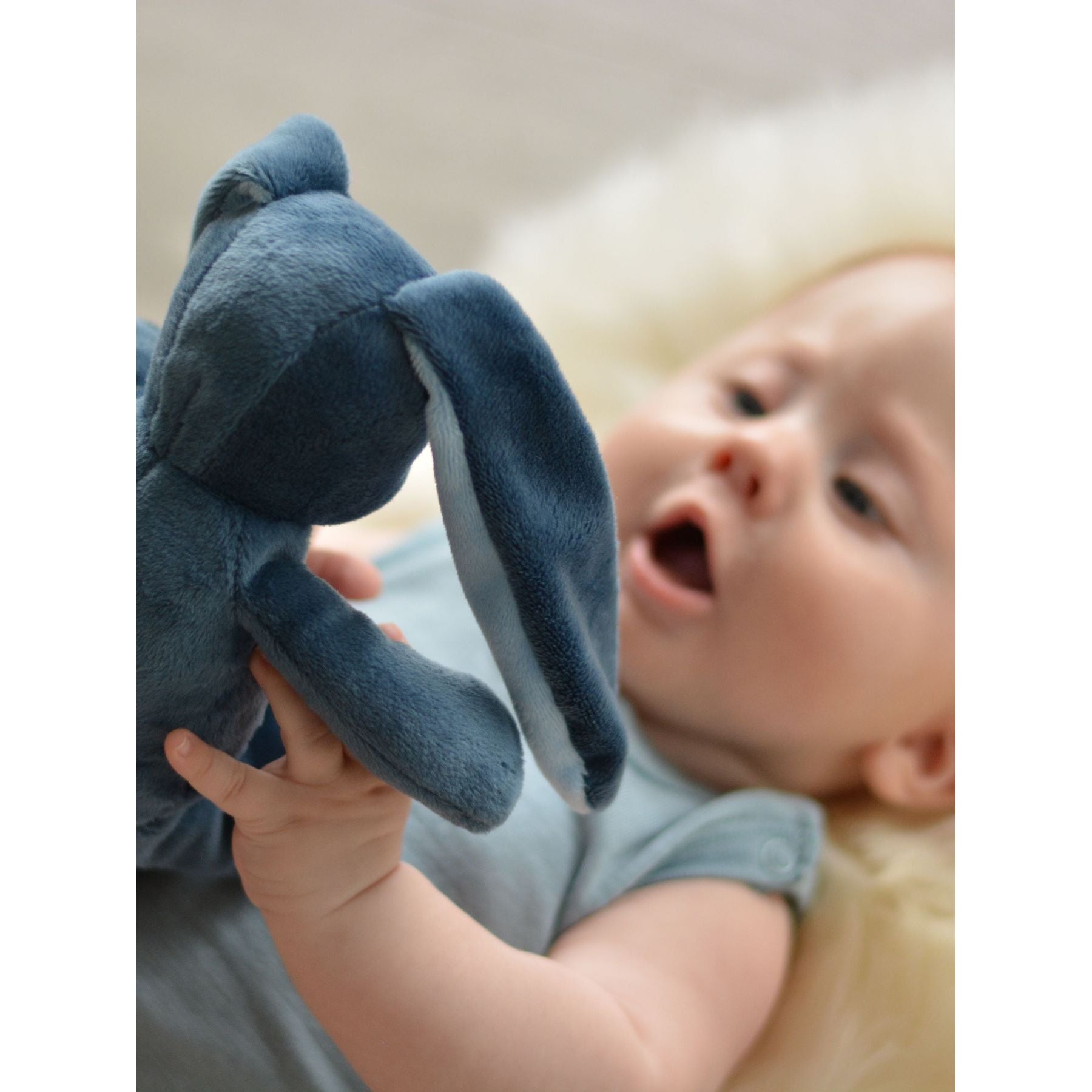 My Teddy My Newborn Collection Bunny Small - Blue