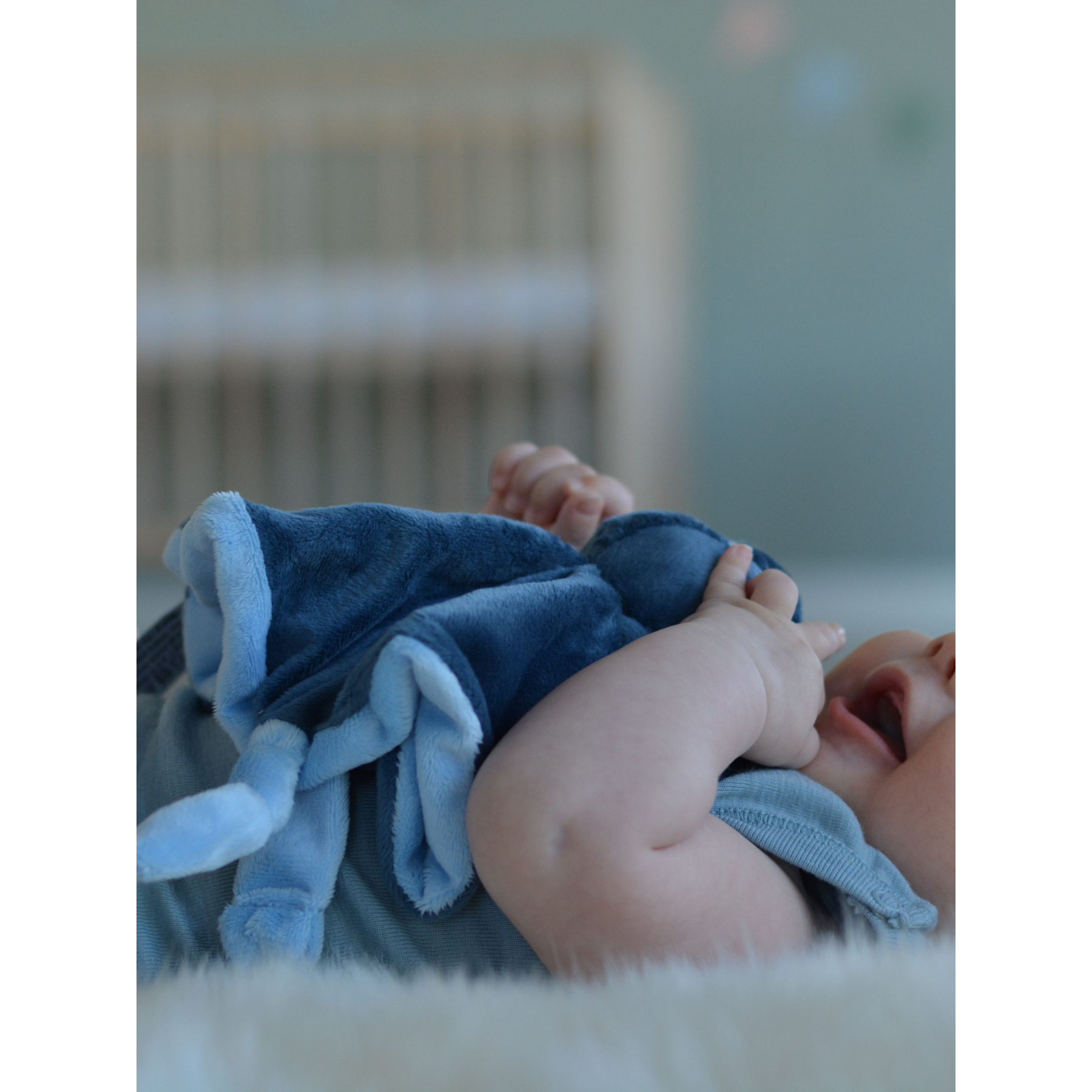 My Teddy My Newborn Collection Security Blanket - Blue