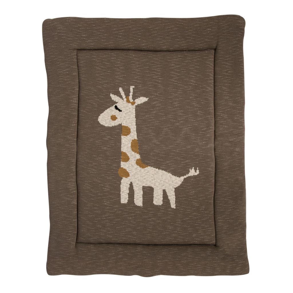 Quax Knitted Playpen Mat - Giraffe