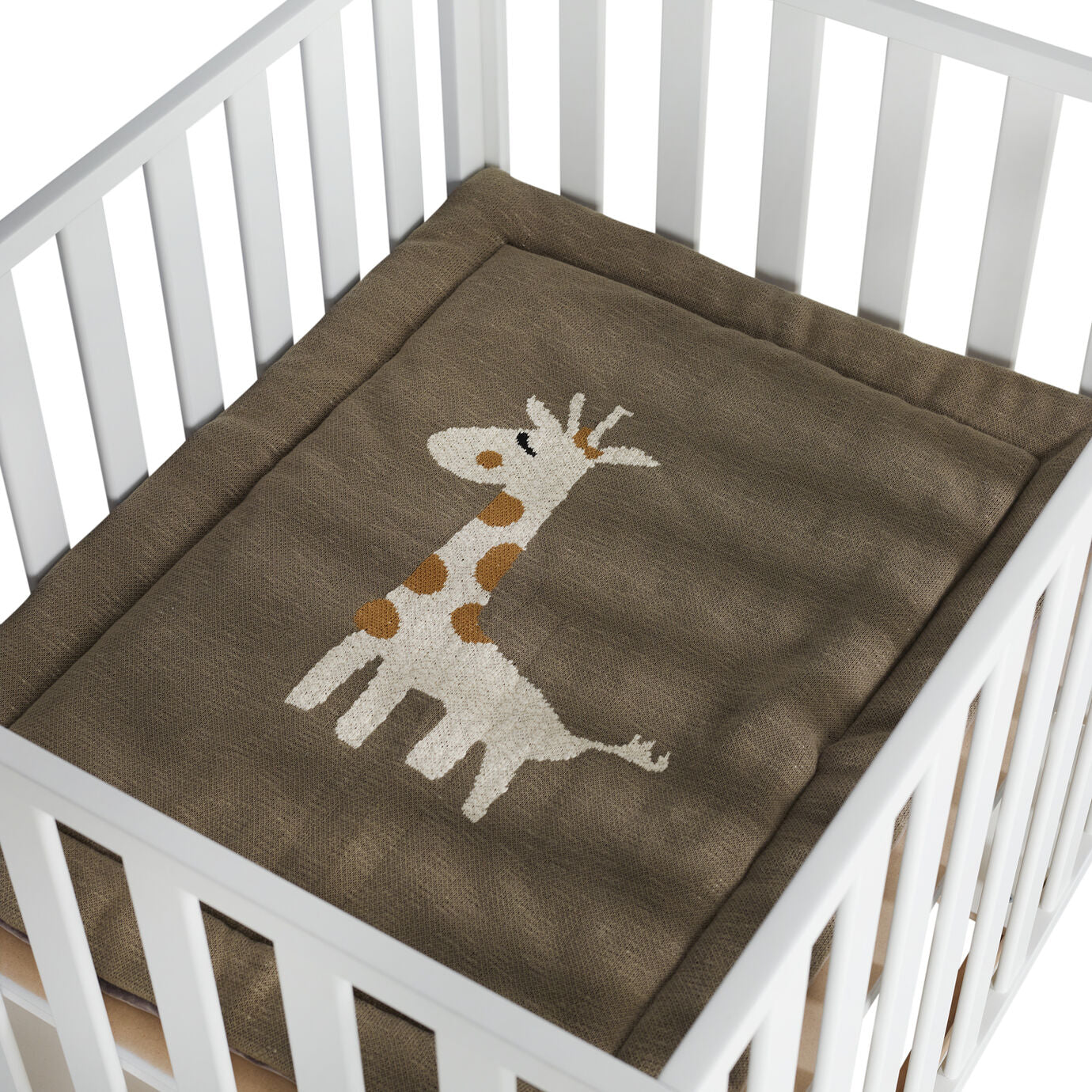 Quax Knitted Playpen Mat - Giraffe