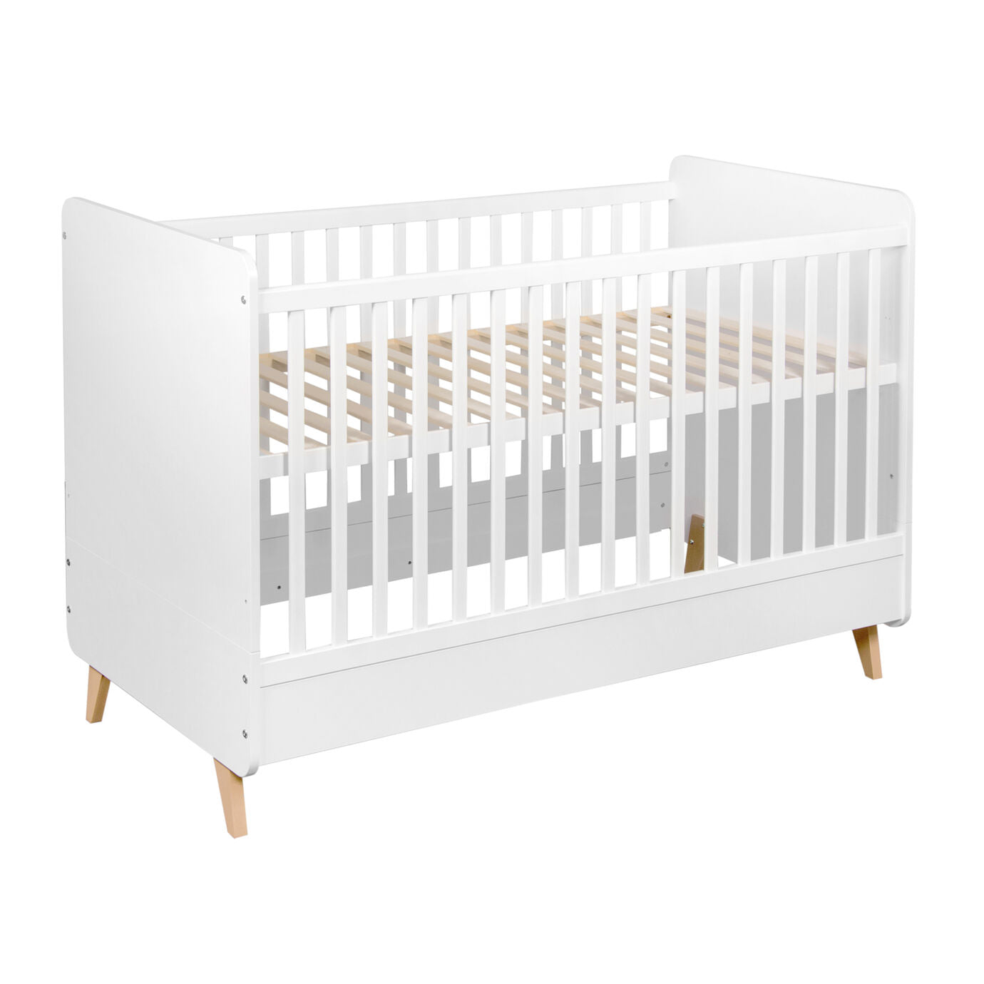 Quax Loft White Cot 140 x70 / Transform to toddler bed
