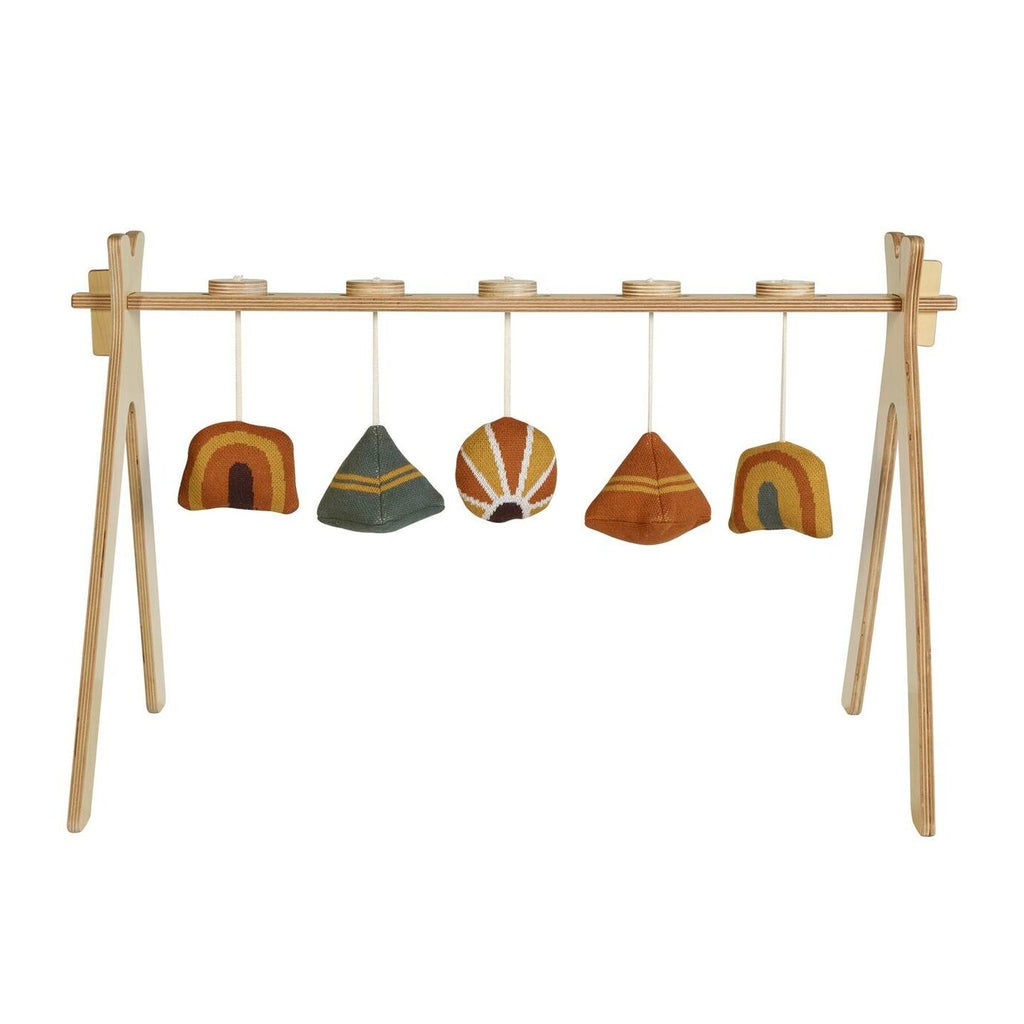 Quax Tipi - Activity Arch + 5 Knitted Toy - Terra