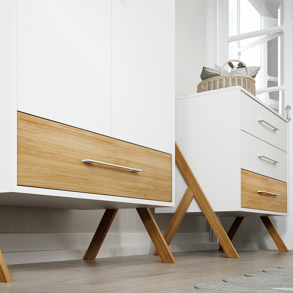 Trama Chest Of Drawers Artech White & Natural