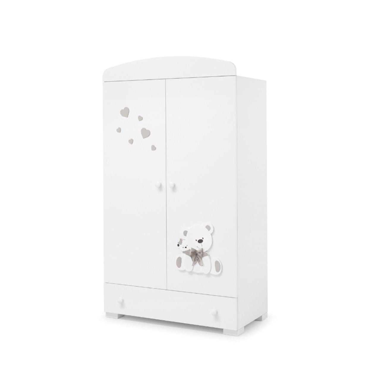 Erbesi Tato Wardrobe White Tortora