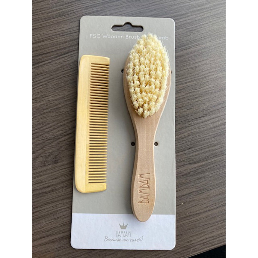 Bambam Eco Friendly Brush & Comb On DisplayCard