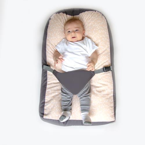 Babyjem Soft Baby Sleeping Cushion Grey Flower