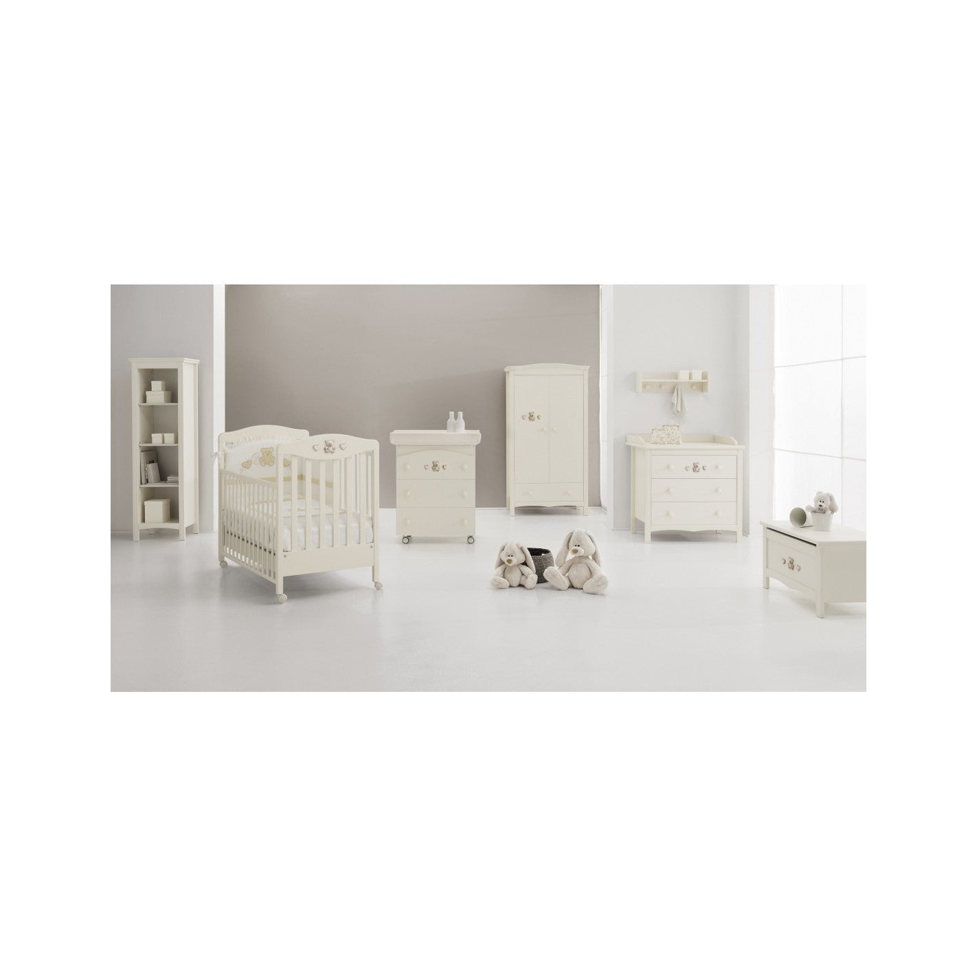 Erbesi Tippy Jolie Bookcase White