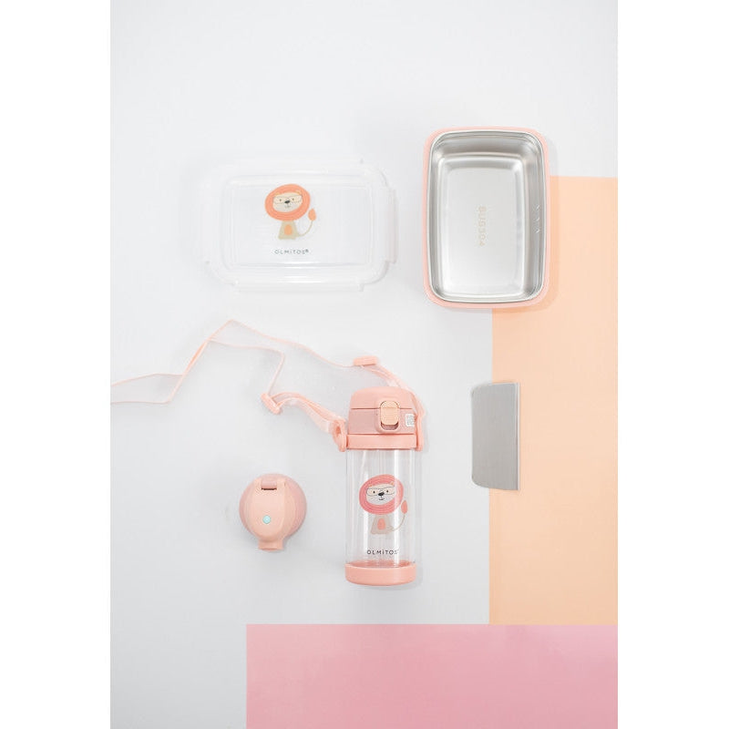 Olmitos Bottle + Lunch Box Set Lion