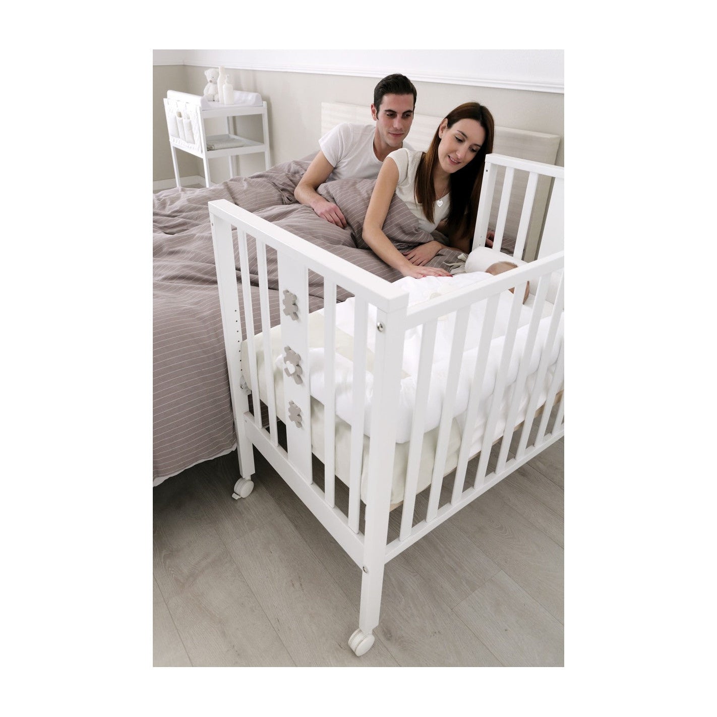 Erbesi Mini Changing Table White