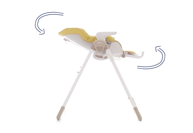 Jane Mila- Reclining highchair for newborns and older - Polipile Pale